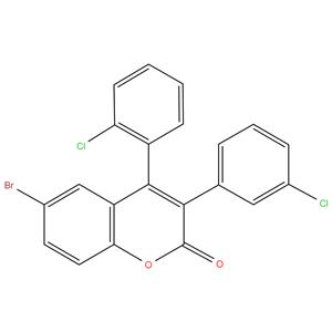 6-Bromo-3(3'-chlorophenyl)-4(2'-chlorophenyl)coumarin