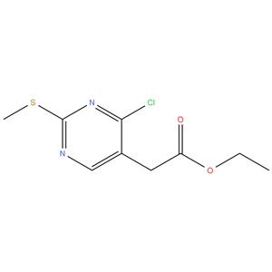 Ethyl 2-(4-Chloro-2-methylthio)pyrimidin-5-yl)acetate