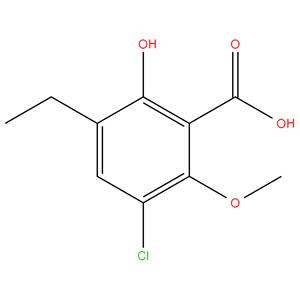 3-Chloro-5-ethyl-6-hydroxy-2-methoxybenzoic acid