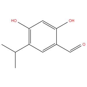 2,4-dihydroxy-5-(propan-2-yl)benzaldehyde
