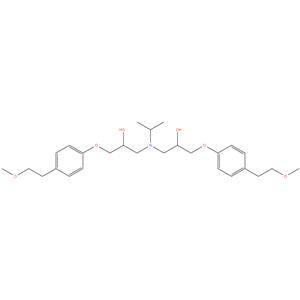 1,1'-((1-Methylethyl)imino)bis(3-(4-(2-methoxyethyl)phenoxy)propan-2-ol)