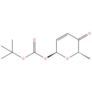 (2S,6S)-5,6-Dihydro-6-methyl-5-oxo-2H-pyran-2-yl 1,1-dimethylethyl carbonate