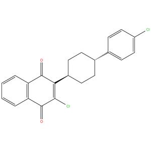 2-chloro-3-((trans)-4-(4-chlorophenyl) cyclohexyl) Naphthalene-1,4-dione