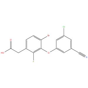 [4-bromo-3- (3-chloro-5-cyanophenoxy) -2-fluorophenyl] acetic acid