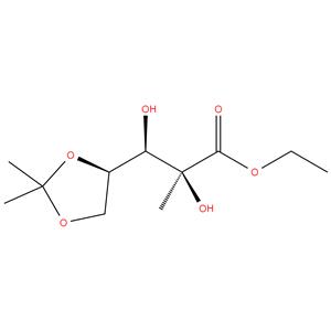 Ethyl (2S,3R)-3-[(4R)-2,2-dimethyl-1,3-dioxolan-4- yl]-2,3-dihydroxy-2-methylpropanoate