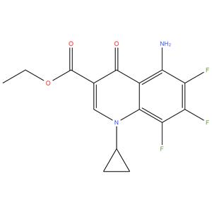 ethyl 5 - amino - 1 - cyclopropyl - 6,7,8 - trifluoro - 4 - oxo - 1,4 - dihydroquinoline - 3 - carboxylate