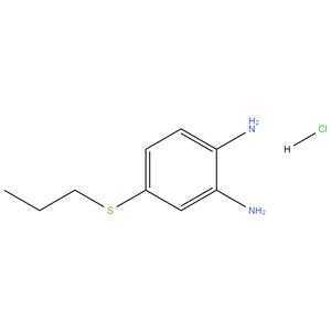 4-propylthio-o-phenylene diamine hydrochloride