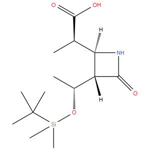 (3S,4R)-3-[1-[[(1,1-Dimethylethyl)dimethylsilyl]oxy]ethyl]-methyl-4-oxo-2-azetidineacetic acid