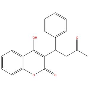 Warfarin
2-Oxo-3-[(1RS)-3-oxo-1-phenylbutyl]-2H-1-benzopyran-4-ol