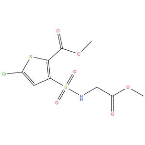 5 Chloro-3-Sulfonglamino 
Methyl Acetate-Thiophene-2-
Carboxylic Acid Methyl Ester