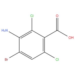 3-amino-4-bromo-2,6-dichlorobenzoic acid