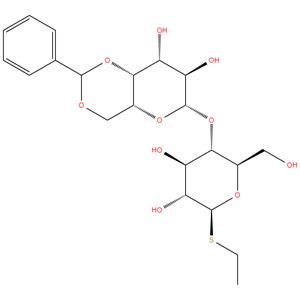 B - D - Glucopyranoside , ethyl 4 - O
- [ 4,6-0 - ( phenylmethylene ) -ß
Dgalactopyranosyl ]
1 - thio- ( 9CI , ACI )