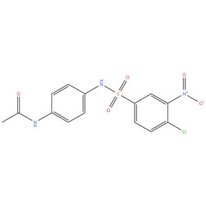 N-[4-[(4-chloro-3-nitrophenyl)sulfonyl amino]phenyl]acetamide