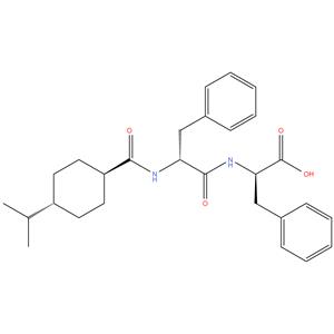 NATEGLINIDE IMPURITY-F
N-[[TRANS-4-(1-METHYLETHYL)CYCLOHEXYL]CARBONYL]-D-
PHENYLALANYL-D-PHENY LALANINE