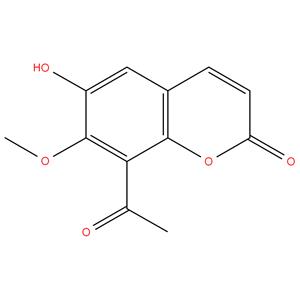 8-Acetyl-6-hydroxy-7-methoxycoumarin