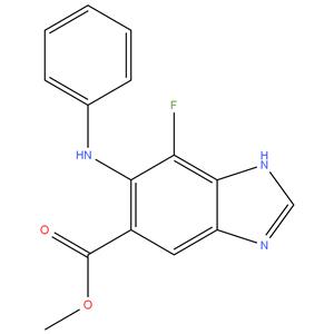 Methyl 7-Fluoro-6-(phenylamino)-1H-benzo[d]imidazole-5-carboxylate