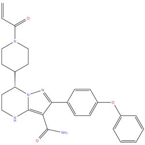 (R)-7-(1-acryloylpiperidin-4-yl)-2-(4-phenoxyphenyl)-4,5,6,7-tetrahydropyrazolo[1,5-a]pyrimidine-3-carboxamide; R-Zanubrutinib; R-isomer