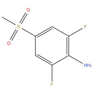 2,6-difluoro-4-methyl sulphonyl aniline