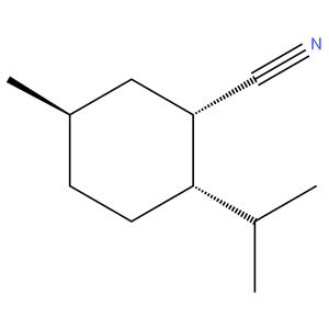(1S,2S,5R)-2-isopropyl-5- methylcyclohexane carbonitrile