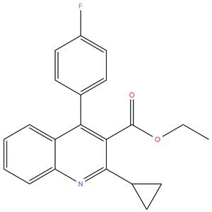ethyl 2-cyclopropyl-4-(4-fluorophenyl)quinoline-3-carboxylate