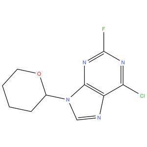 6-chloro-2-fluoro-9-(tetrahydro-2H-pyran-2-yl)-9H-purine