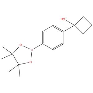 1-(4-(4,4,5,5-tetramethyl-1,3,2-dioxaborolan-2-yl) phenyl)cyclobutan-1-ol