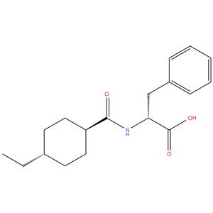 Nateglinide Impurity 1
N-[(TRANS-4-ETHYLCYCLOHEXYL)CARBONYL]-D- PHENYLALANINE