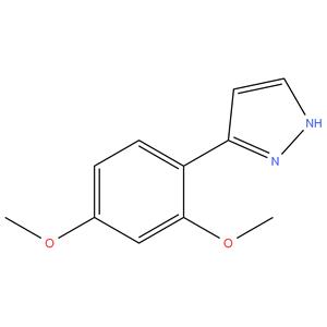 3-(2,4-DI METHOXY PHENYL) 1-H PYRAZOLE