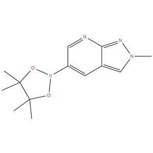 2-methyl-5-(4,4,5,5-tetramethyl-1,3,2-dioxaborolan-2-yl)-2H-pyrazolo[3,4-b]pyridine