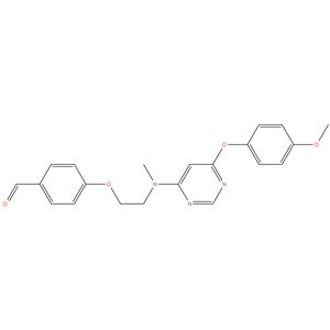 4-(2-{[6-(4-Methoxy-phenoxy)-pyrimidin-4-yl]-methyl-amino}-ethoxy)-benzaldehyde
