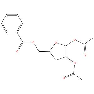 1,2-Di-O-acetyl-5-O-benzoyl-3-deoxy-D-erythro-pentofuranose