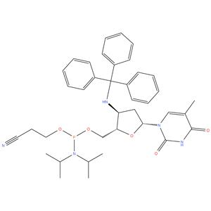 Thymidine, 3'-deoxy-3'-[(triphenylmethyl)amino]-,5'-cyanoethyl-N,N -diisopropylphosphoramidite