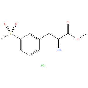 (S)-Methyl 2-amino-3-(3-(methylsulfonyl)phenyl)propanoate hydrochloride