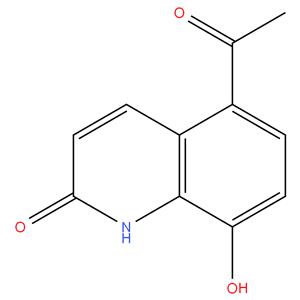 5-acetyl-8-hydroxyquinolin-2(1H)-one