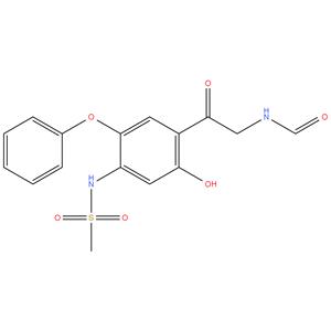 N-(2-(2-hydroxy-4-(methylsulfonamido)-5-phenoxyphenyl)-2-oxoethyl)formamide