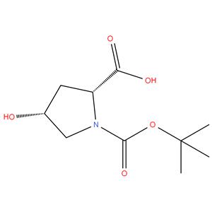 (2R,4R)-1-(tert-butoxycarbonyl)-4- hydroxypyrrolidine-2-carboxylic acid; N-tert-butoxycarbonyl-D-cis-4- hydroxyproline