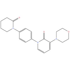 3 - morpholino - 1- ( 4- ( 2 - oxopiperidin - 1 - yl ) phenyl ) pyridin - 2 ( 1H ) -one