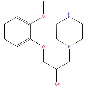 Ranolazine impurity C
1-(2-methoxyphenoxy)-3-(piperazin-1-yl)propan-2-ol