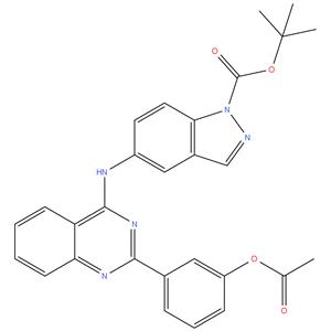 tert-butyl 5-(2-(3-acetoxyphenyl)quinazolin-4-ylamino)-1H-indazole-1-carboxylate