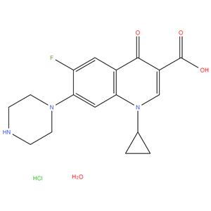 Ciprofloxacin monohydrochloride monohydrate