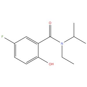 Benzamide, N-ethyl-5-fluoro-2-hydroxy-N-(1-methylethyl)-