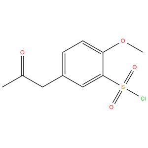 2-Methoxy-5-(2-oxopropyl) benzenesulfonyl chloride