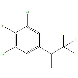 1,3-dichloro-2-fluoro-5-(3,3,3-trifluoroprop- 1-en-2-yl)benzene
