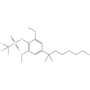 2,6-Dimethoxy-4-(2-methyl-2-octanyl)phenyl trifluoromethanesulfonate