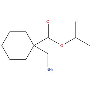 GABAPENTIN ENACARBIL Isopropyl 1-(aminomethyl)cyclohexane-1-carboxylate