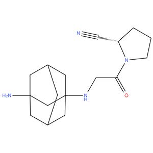 1 - ( ( ( 1R , 3S , 5S ) -3 - aminoadamantan - 1 - yl ) glycyl ) pyrrolidine - 2 - carbonitrile