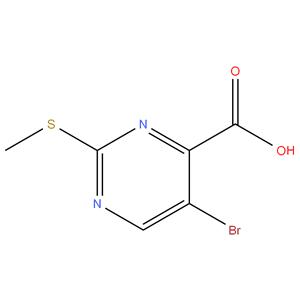5-bromo-2-methylthiopyrimidine-4-carboxylic acid