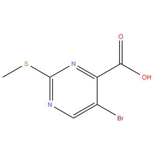 5-Bromo-2-(methylthio)pyrimidine-4-carboxylic acid