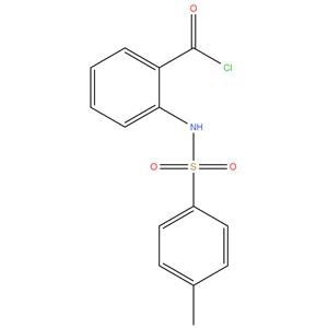 2 - ( ( 4 - methylphenyl ) sulfonamido ) benzoyl chloride