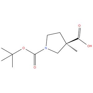 ( R ) -1- ( tert - butoxycarbonyl ) -3 - methylpyrrolidine - 3 - carboxylic acid